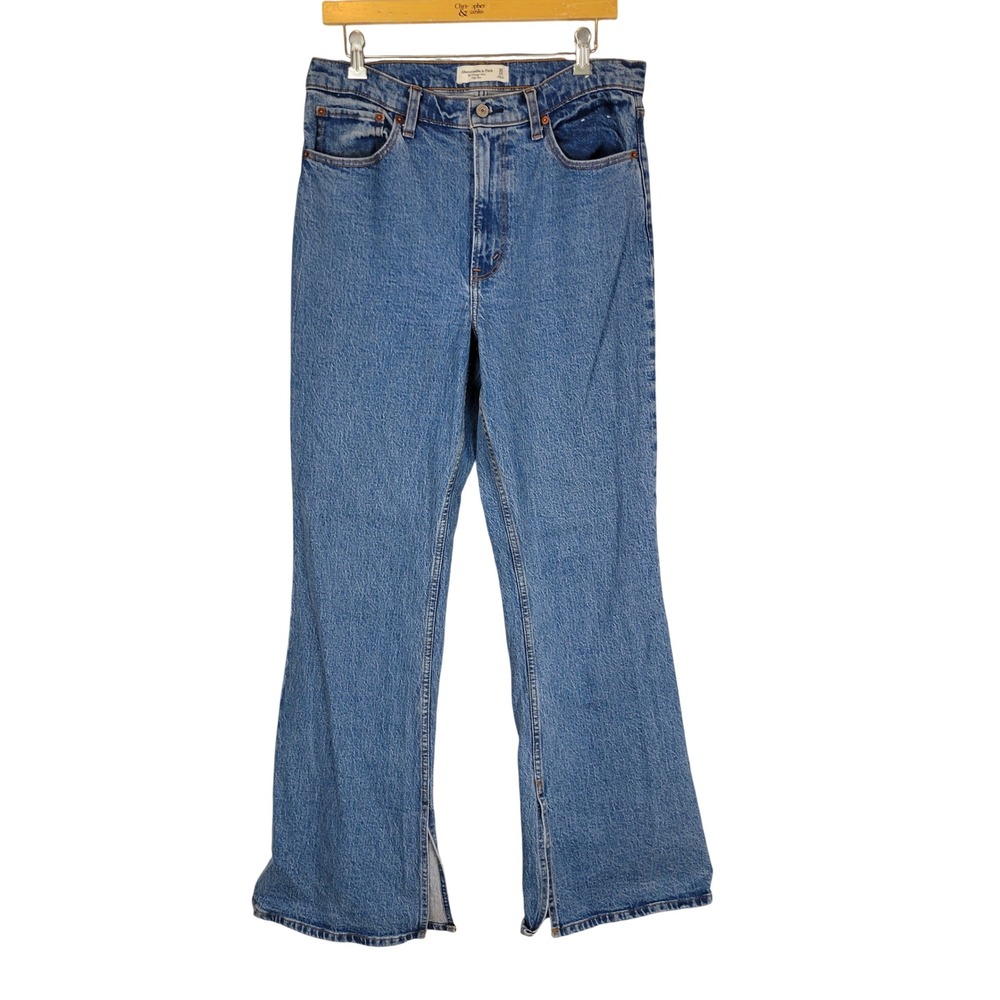 Abercrombie & Fitch Vintage Flare High Rise Jeans Blue Size 30/10 Long Denim